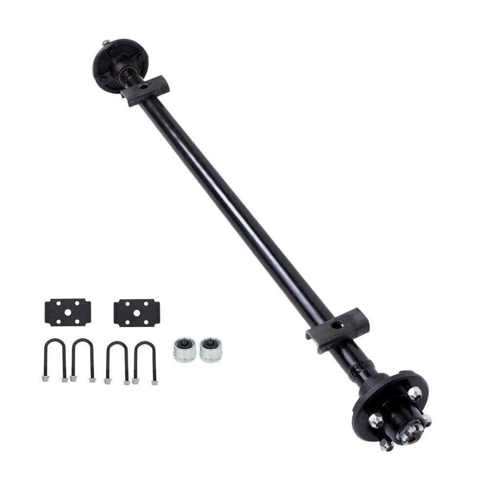 Set of 4 Trailer Axles for Light Trailers (2000 lbs Capacity)