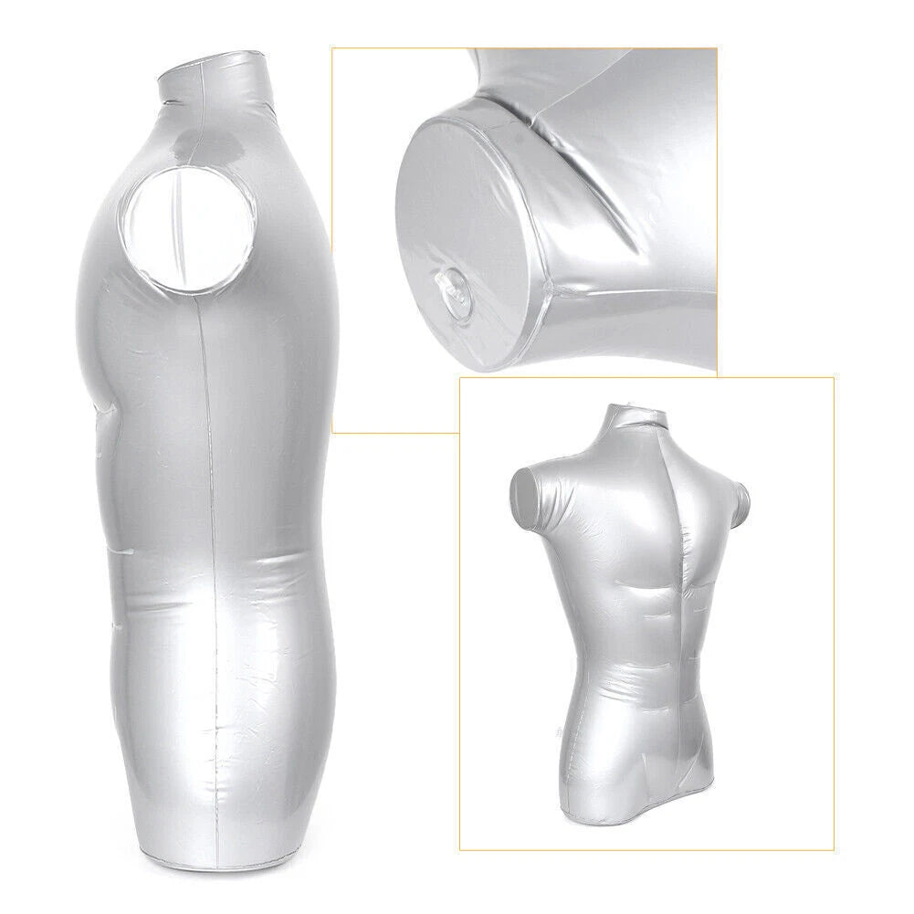 Inflatable Male Torso Mannequin Display Prop for Clothing