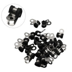 Set of 4 Rubber Lined Brake Pipe Clips for Universal Applications (7mm)