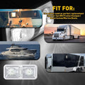 LED Ceiling Fixture Double Light Dome for RV Camper Trailer (12V)