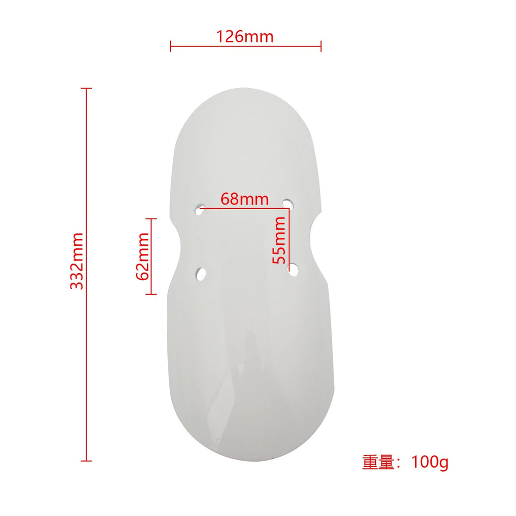 Front Fender Mudguard for Triumph Bonneville T100, Scrambler, Thruxton (2001–2016) White