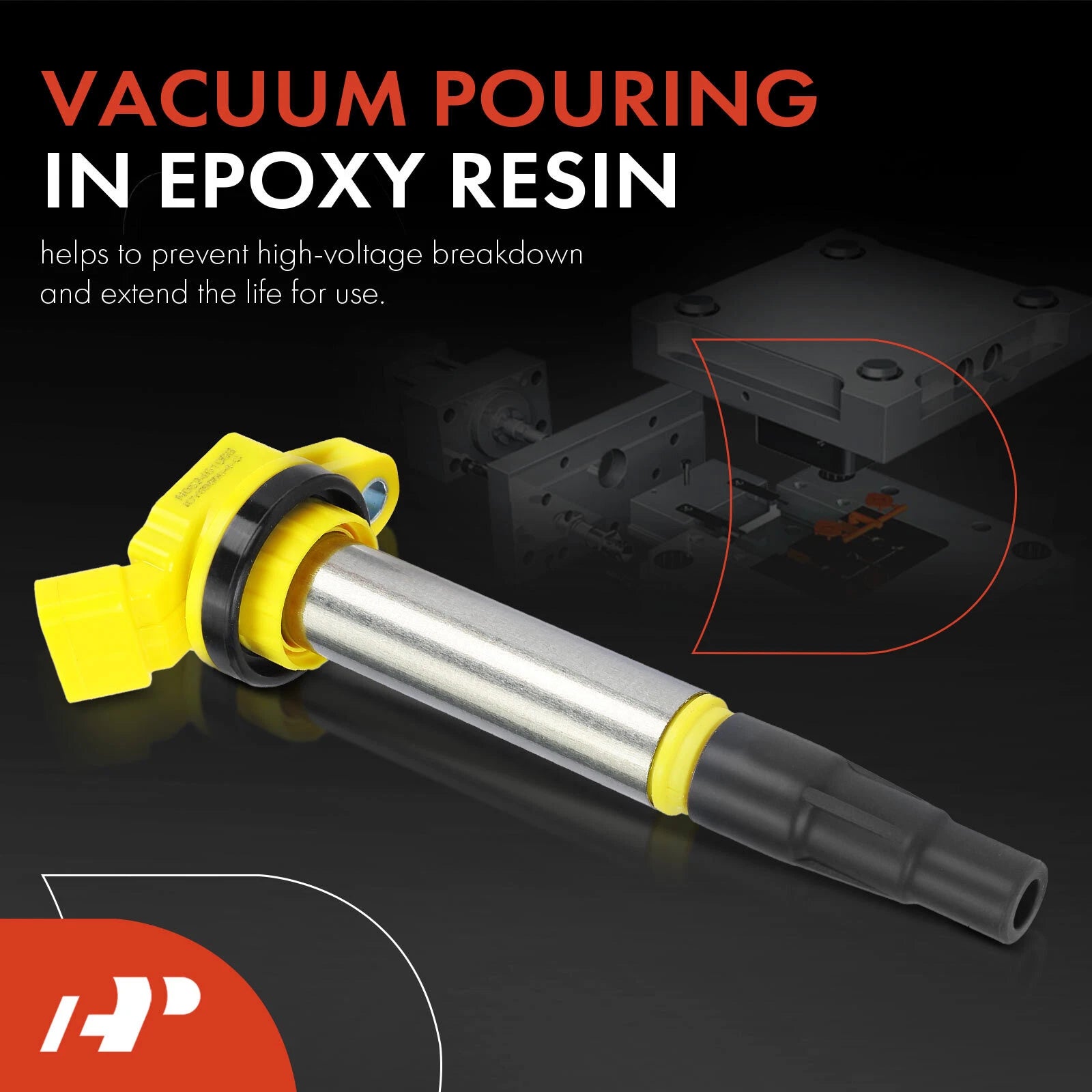 Yellow Ignition Coil Pack for Toyota Corolla Prius Matrix (2009-2017)