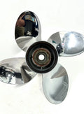 Set of 4 M13 1/4 x 15 LH Stainless Steel Propellers for Honda Marine
