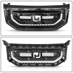 Front Bumper Upper Grille for Honda Pilot (2009-2011) Black