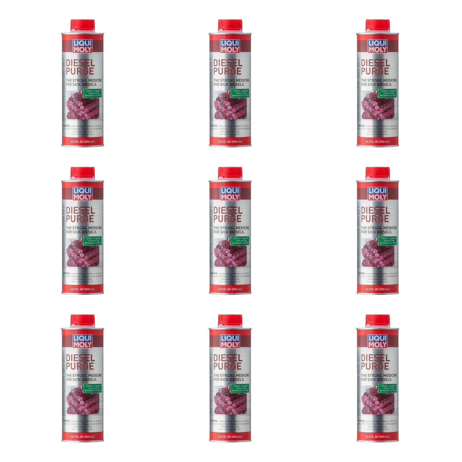 Set of 9 Liqui Moly Diesel Purge Fuel Additive (4500ml)
