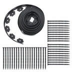 Lawn Border Edging Kit for Garden (40FT, 40 Anchoring Spikes)