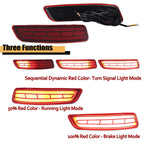 LED Rear Bumper Reflector Marker Brake Lights for Lexus GS ES (2013–2018)