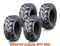 Set of 4 ATV Tires 25x10-12 for Kubota RTV 900 (2005–2006) Super Mud
