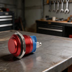 Momentary Metal Push Button Switch for Universal Applications (IP66, 12V/24V)