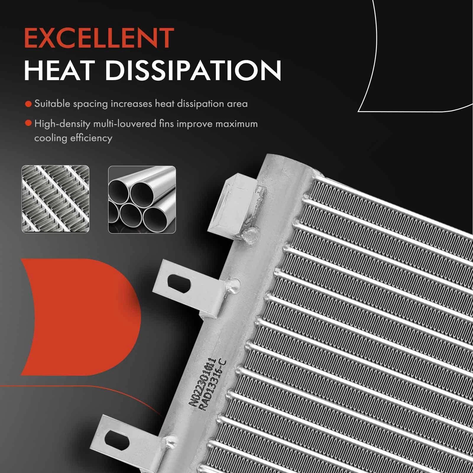 Aluminum Radiator Inverter Cooler with Bracket for Ford Fusion (2013–2020)