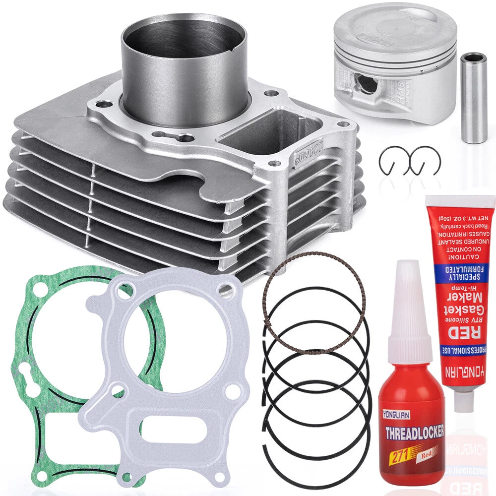 Top End Kit Cylinder Piston Ring for Honda Recon 250 TRX250TE (1997–2022)