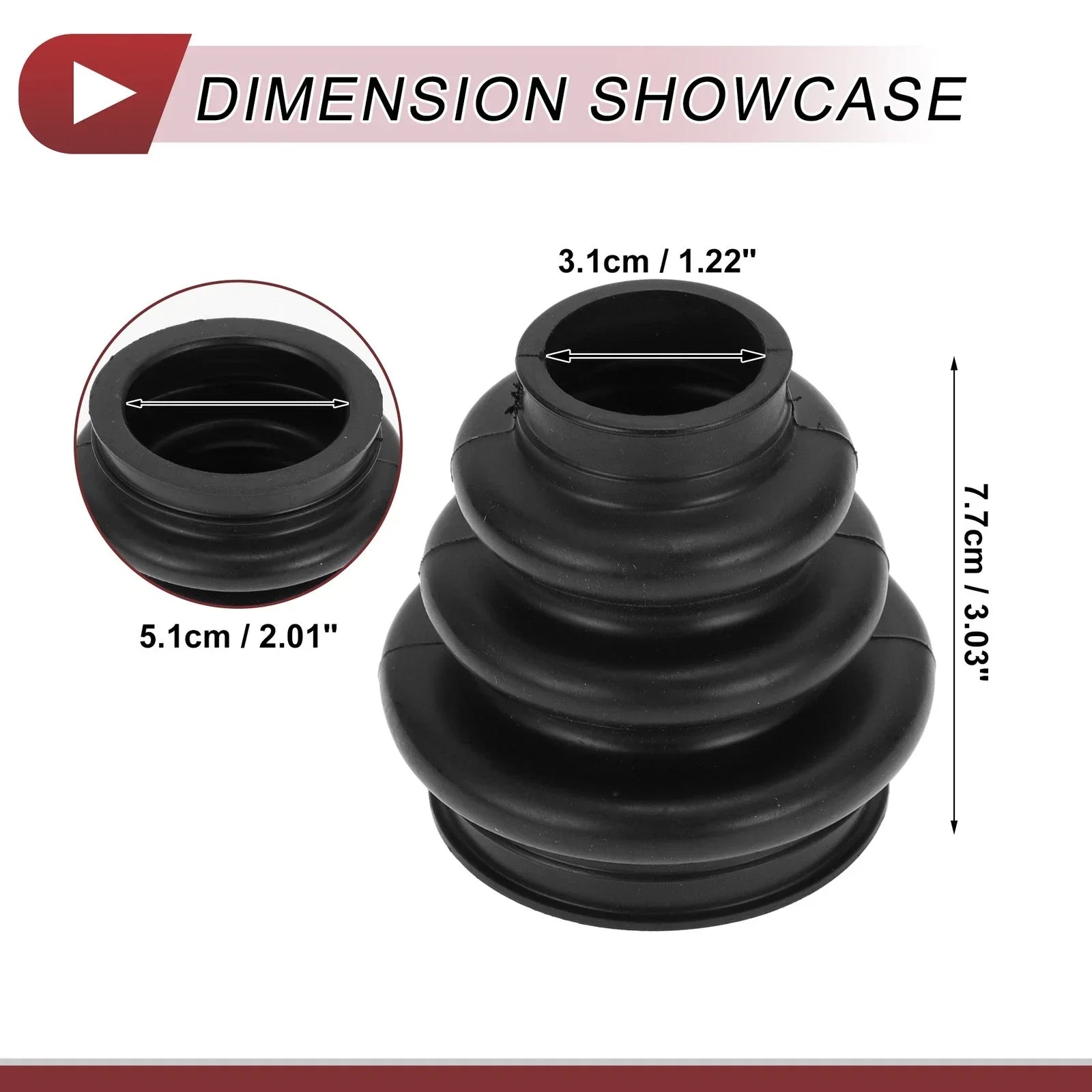 Outer CV Joint Boot Kit with Clamps for BMW 525i (2006-2007)