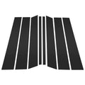 8 Pcs Door Pillar Window Trim for Ford Edge (2007–2014) Black