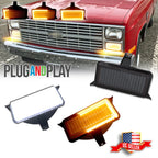Smoke Switchback LED Signal Blinker Corner Lights for Chevrolet GMC Pickup 