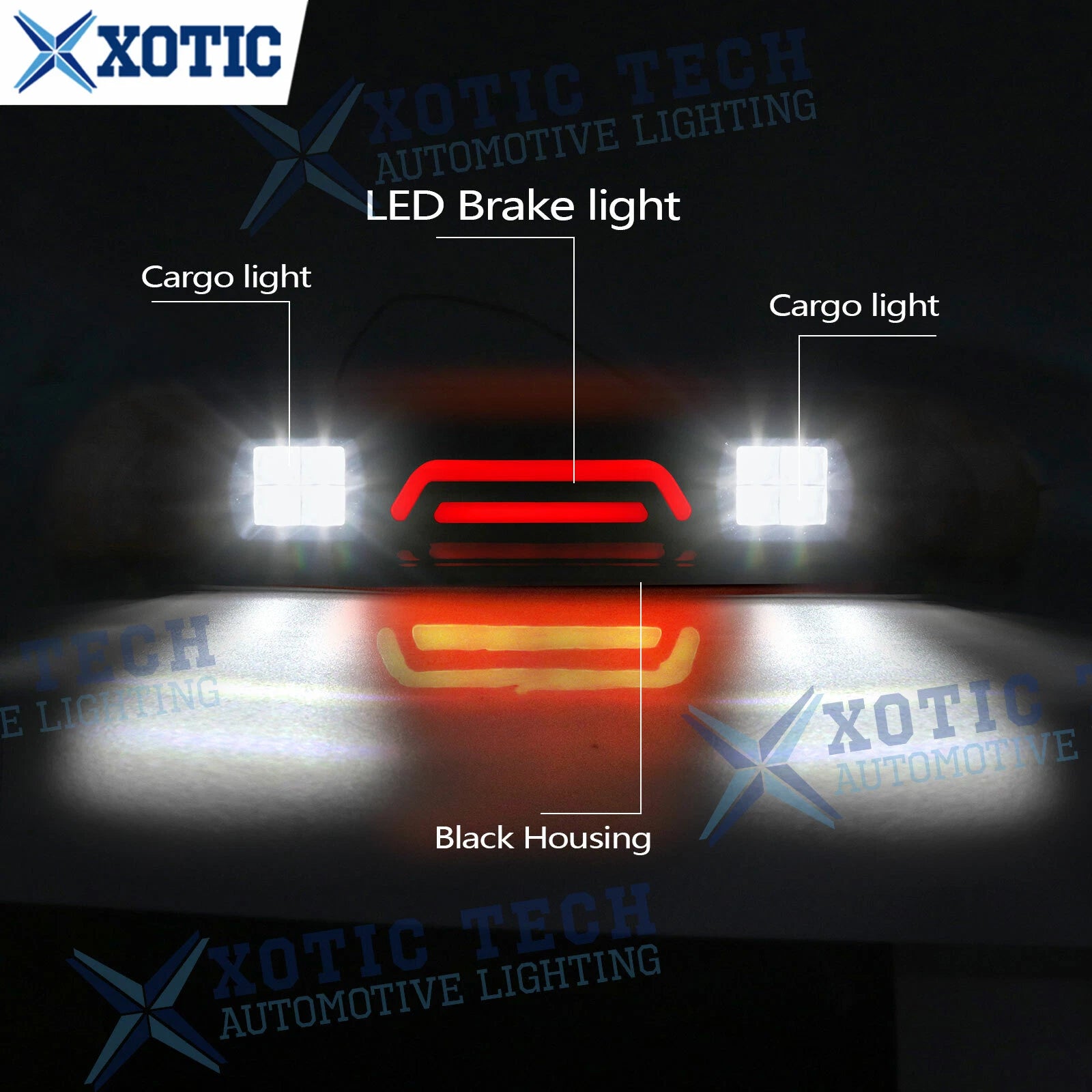 Smoked LED Third 3rd Brake Cargo Light for Dodge Ram 1500-3500 (2002-2009)
