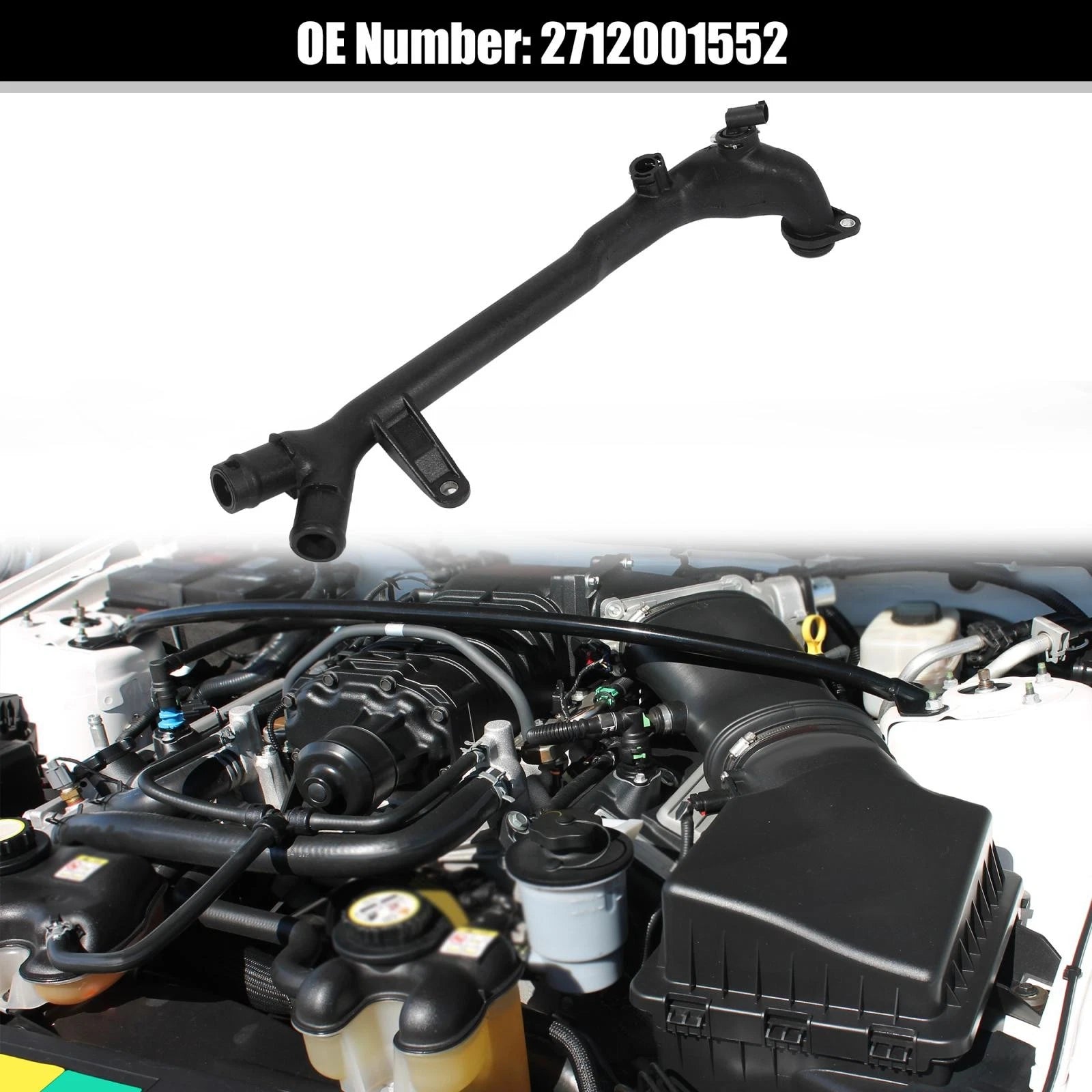 Engine Water Coolant Pipe 2712001552 for Mercedes-Benz C230 (2003–2005)