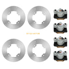 Front & Rear Brake Calipers w/ Disc Rotors for Arctic Cat Wildcat X 1000 (2013)