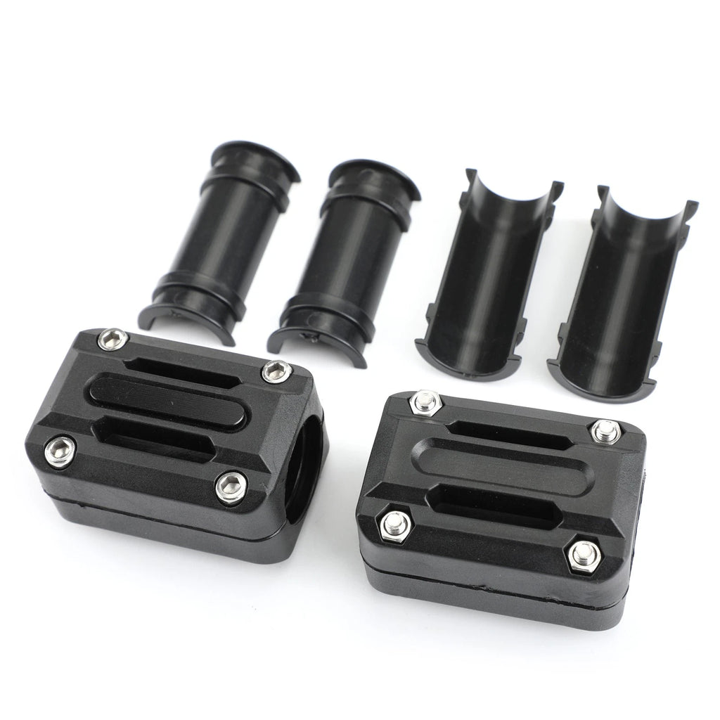 2x 25mm Engine Frame Bar Protection Crash Slider Pad for Motorcycle