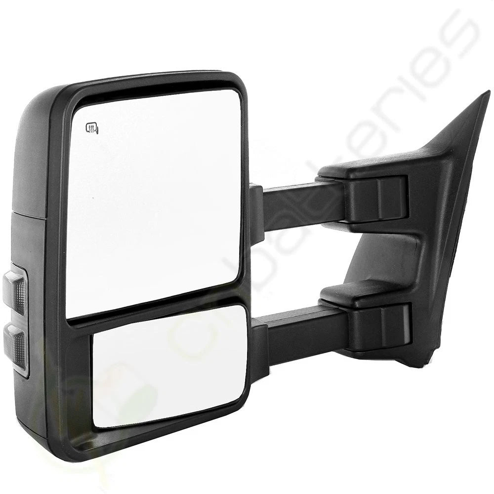Tow Mirror for Ford F250-F550 (2003–2007) Black Manual Driver LH LED Signal