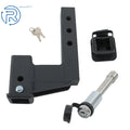 Adjustable Trailer Hitch Adapter for 2 Inch Receiver (6 Inch Rise/Drop)