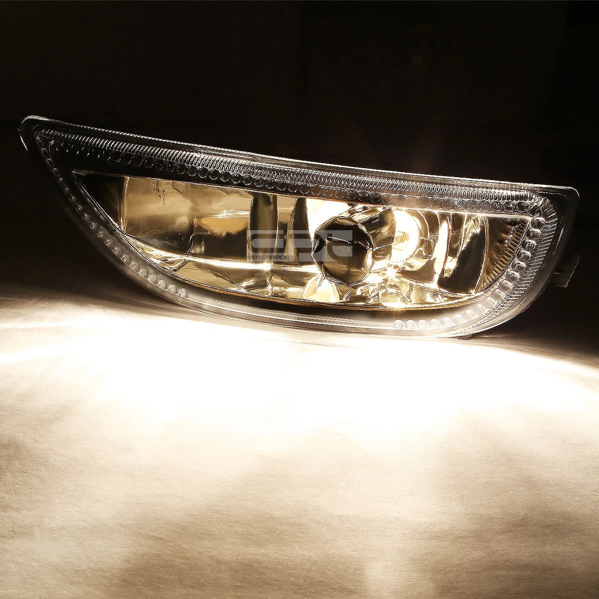 Chrome Bumper Fog Light Lamp Set for Toyota Corolla (2001–2002) W/Bulbs