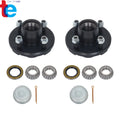 Set of 4 Trailer Hub Kits with Bearings for 2000 lbs Spindle (4")