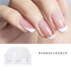 Manicure Stamping Tool for French Nail Art with Soft Silicone Head