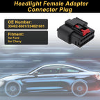 1Pc 16 Pins Headlight Connector Plug for Ford (No. 33482-8601)