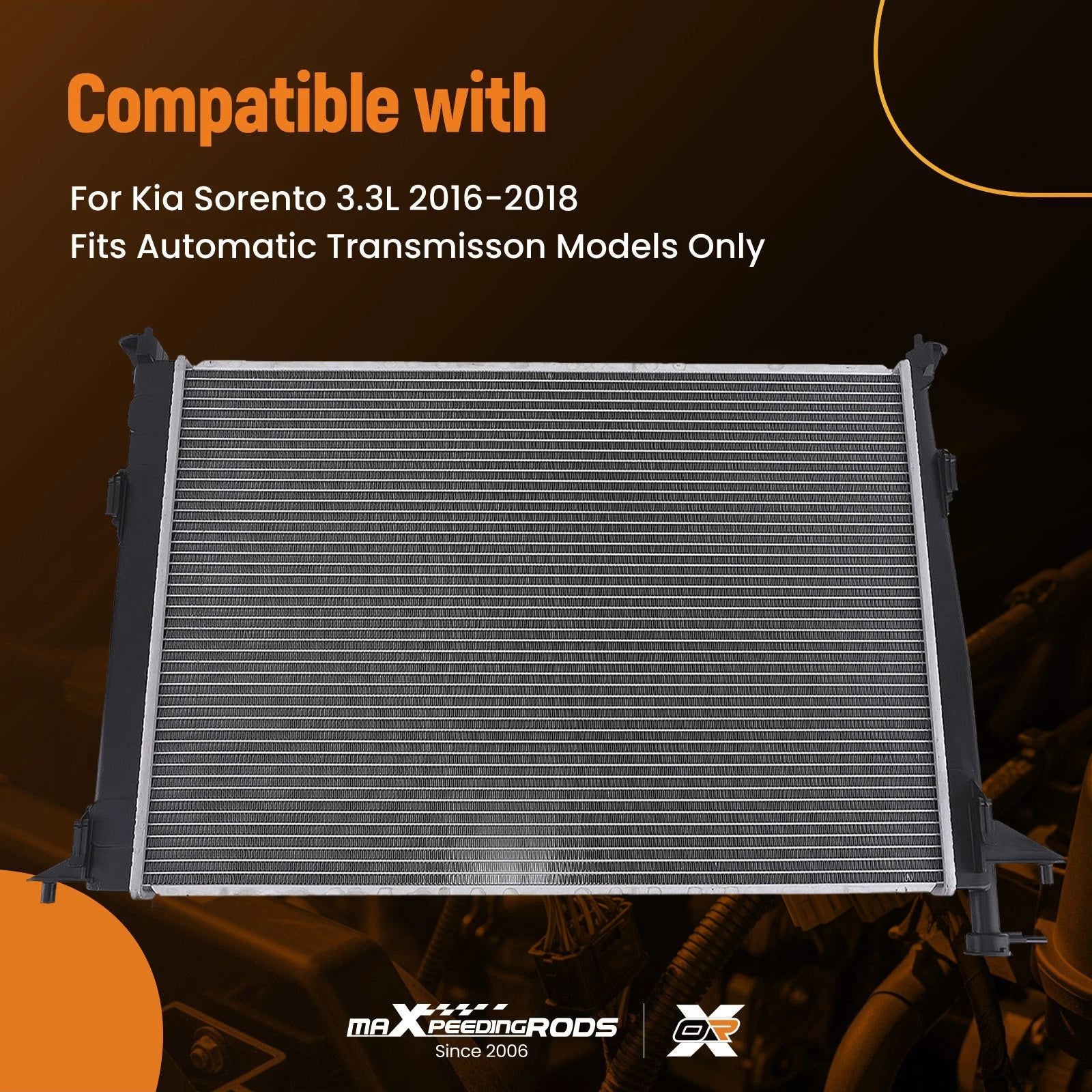 Cooling Unit Radiator for Kia Sorento (2016-2018)