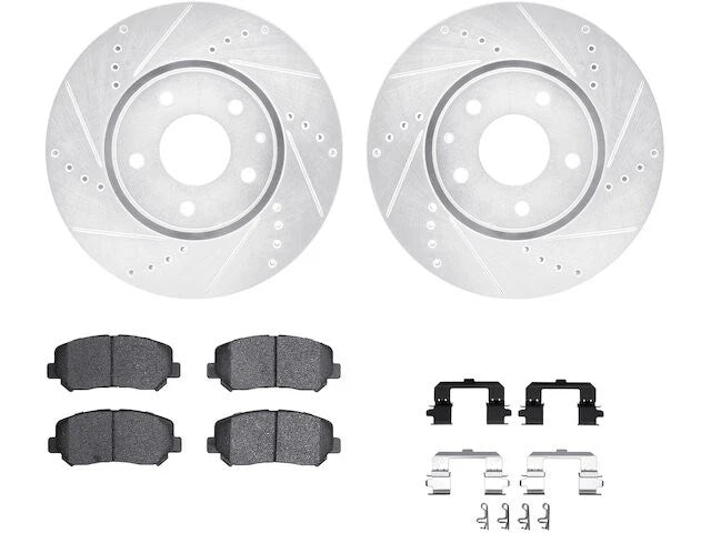 Front Brake Pad and Rotor Kit for Mazda CX-5 (2016–2018) BR475KF