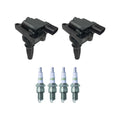 Set of 2 Ignition Coils & 4 NGK Platinum Spark Plugs for Optima Sonata (2011–2016)