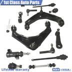 13PC Front Suspension Control Arm Tie Rod Ball Joint for GMC Sierra 2500 (2000–2012)
