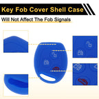 Dark Blue Key Case for Ford Courier (3 Buttons)