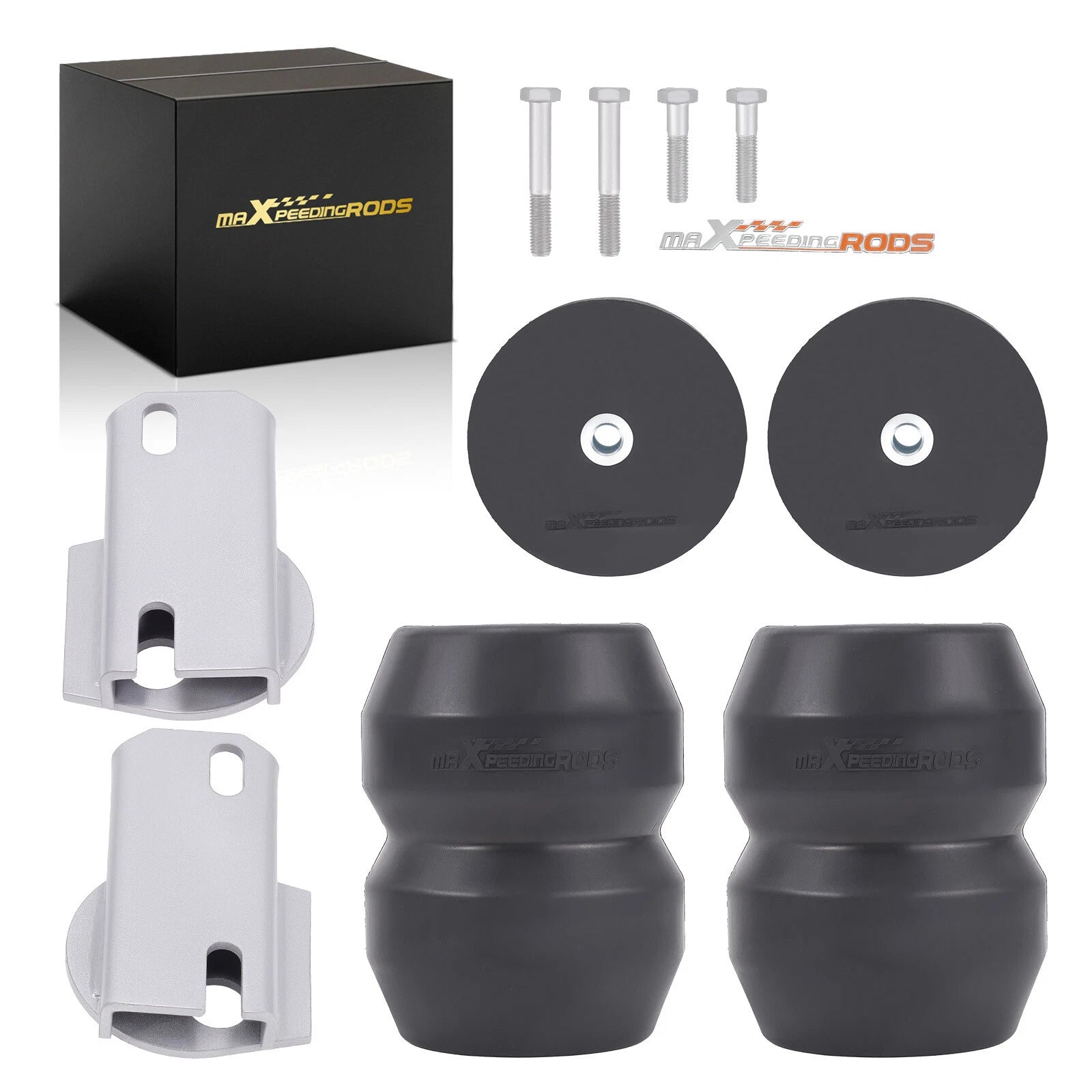 Rear Suspension Rubber Helper Spring Kit for Dodge Ram 1500 2500 (2003–2013)