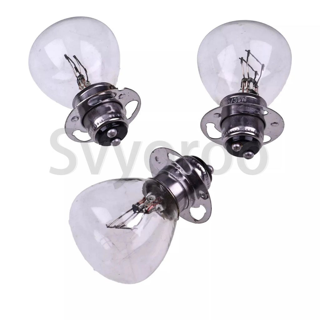 3Pcs 12V 35/35W Light Bulbs 34150-34620 for Kubota Tractor L175 L1500 L225 L345 (1970–2023)