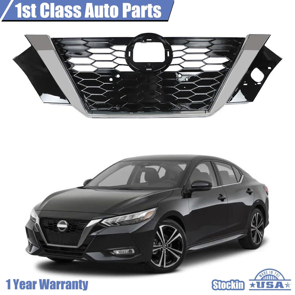 Front Bumper Upper Grille for Nissan Sentra (2020–2021)