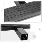 37"x 4" Oval Hitch Step Bar for Trailer Towing (Receiver, Black)