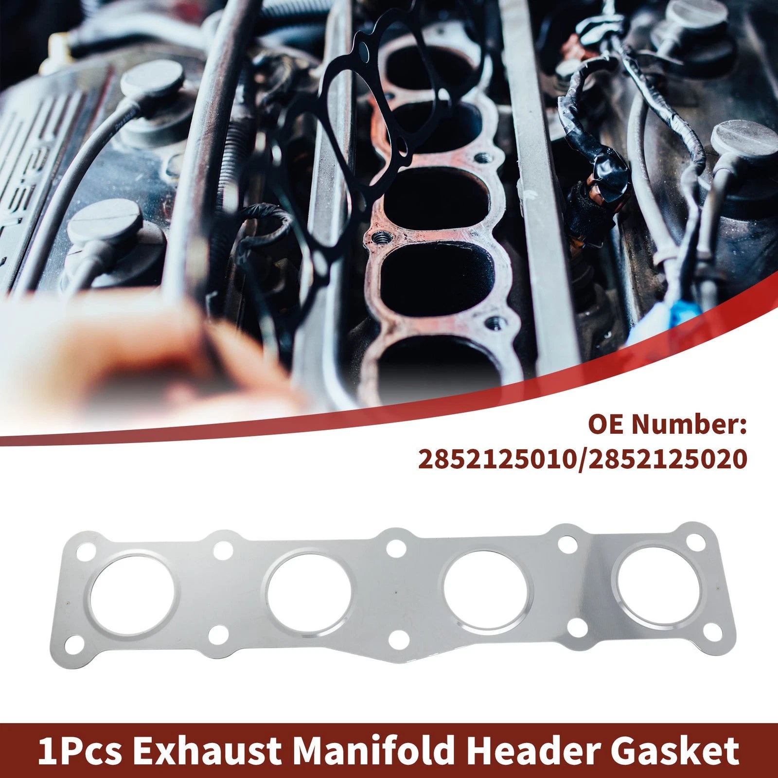 Exhaust Manifold Header Gasket for Hyundai Santa Fe (2010–2020) No.2852125010