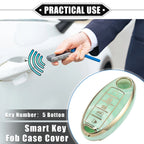 5 Button Smart Key Fob Cover for Nissan Altima Maxima Infiniti (TPU Green)