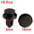 15 Pcs 9mm Hole Plastic Rivets Fastener for Honda (Fits Various Models)