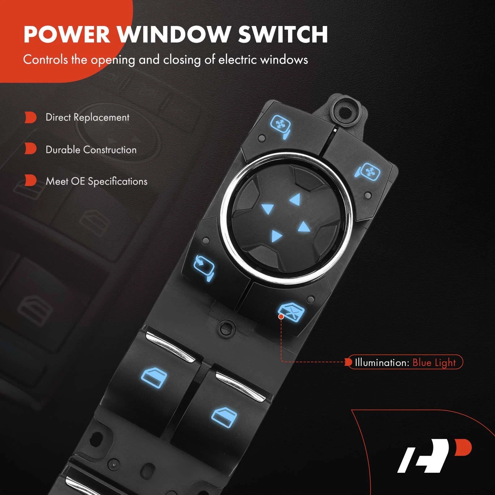 Front Left Power Window Switch for Ford Fusion (2014-2020)