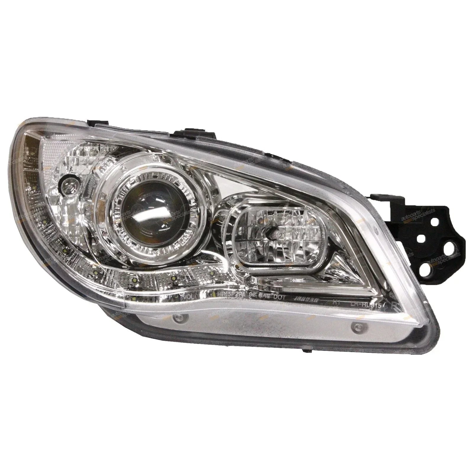LH+RH Chrome LED Projector Headlights Subaru Impreza (2005 - 2007)