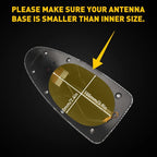 Carbon Fiber Look Shark Fin Antenna for Universal Fit (AM/FM)