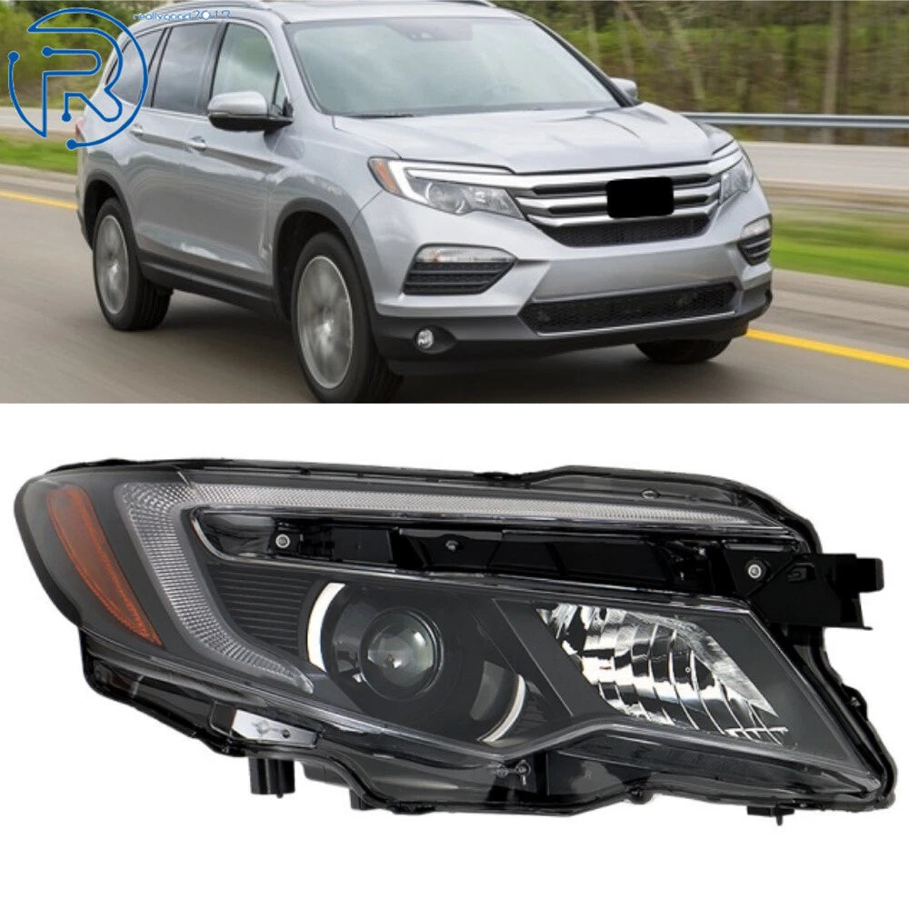 Headlight for Honda Pilot 2016-2018 / Ridgeline 2017-2020 Halogen Right Side