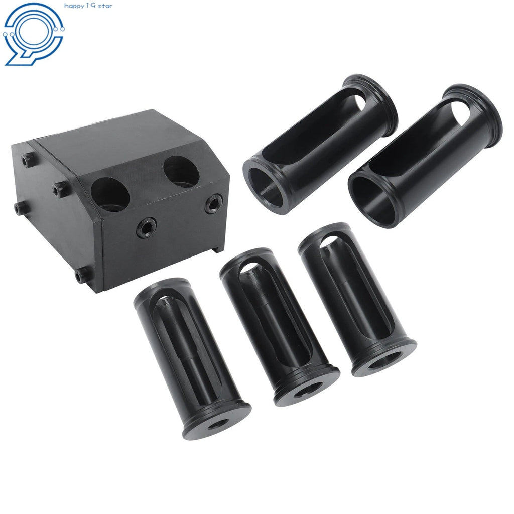 CNC Lathe Turret Tool Block BOT20 1-1/2" with 5 Reduction Sleeves