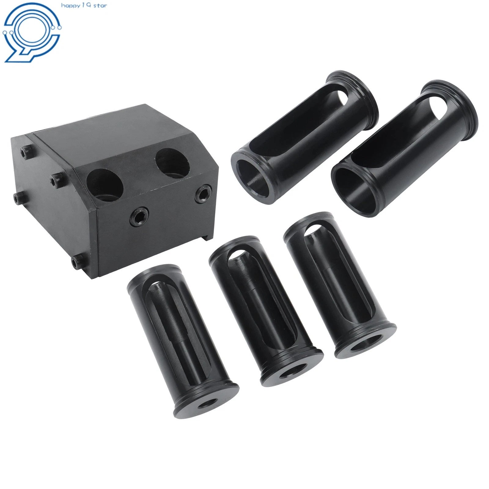 CNC Lathe Turret Tool Block BOT20 1-1/2" with 5 Reduction Sleeves