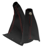 Manual & E Brake Boot Cover Carbon Fiber for Nissan Skyline R33 (1993–1998)