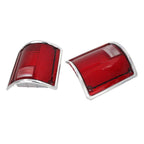 Tail Light Lamp Lens with Chrome Bezel for Chevrolet C10 C20 C30, GMC C15 C25 (1960–1987)