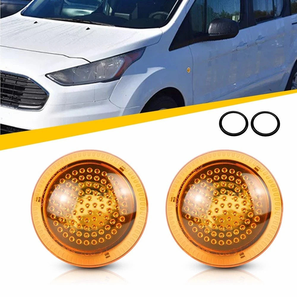 Amber Side Marker Turn Signal Light Housing for Ford Transit Connect (2010–2021)
