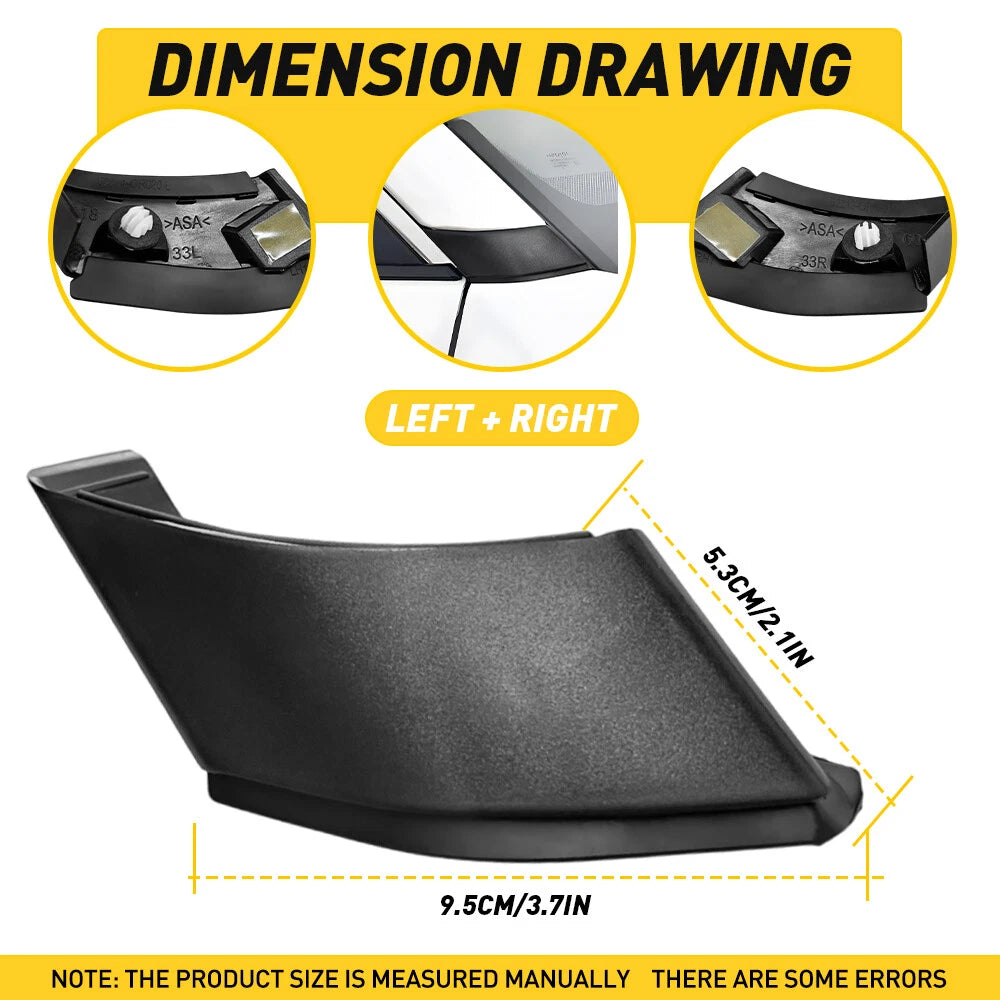 2X A-pillar Trim Panel Cover for Toyota RAV4 (2019â2023)